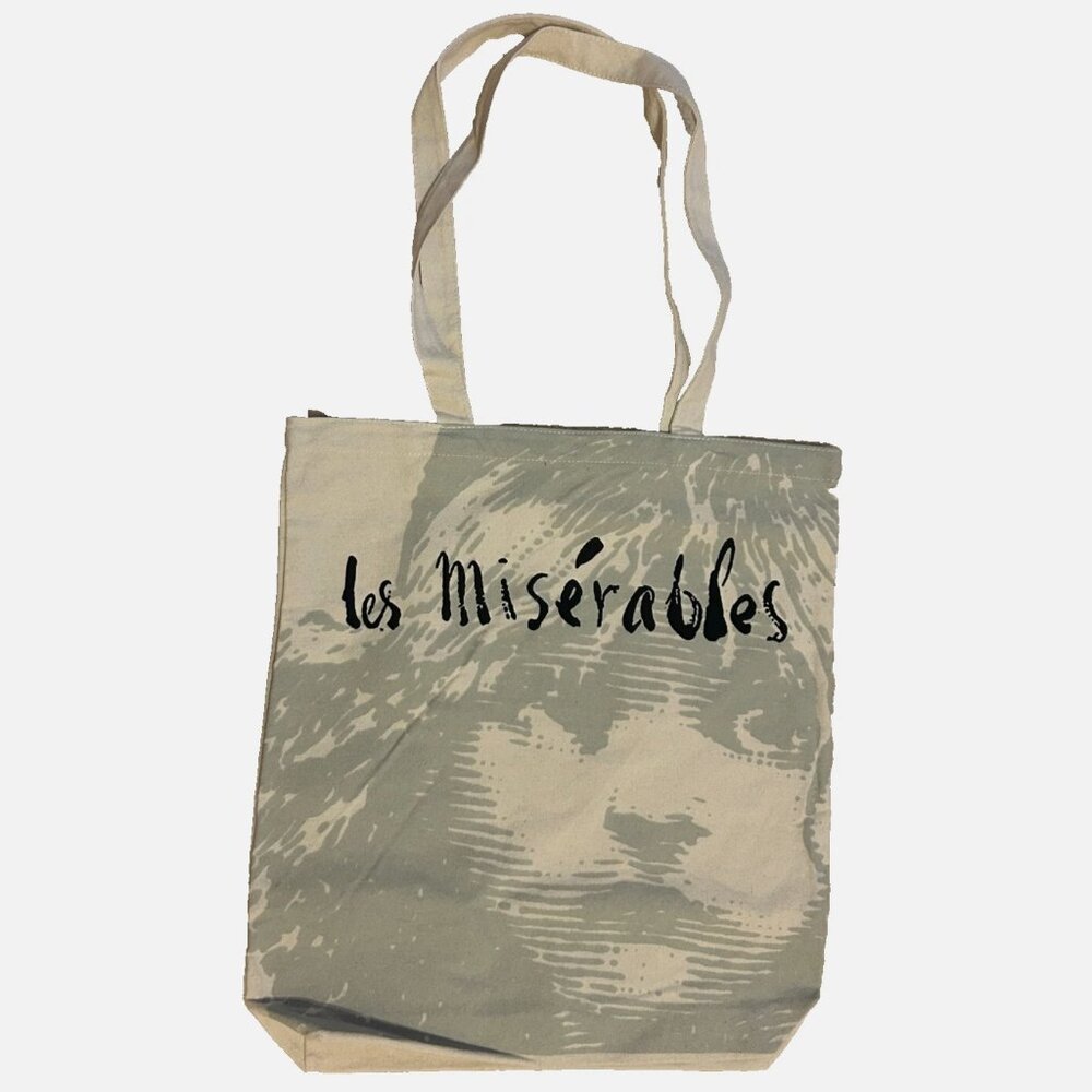 Rare! Les Miserables Canvas Tote Bag Platypus Productions Theatre Merchandise